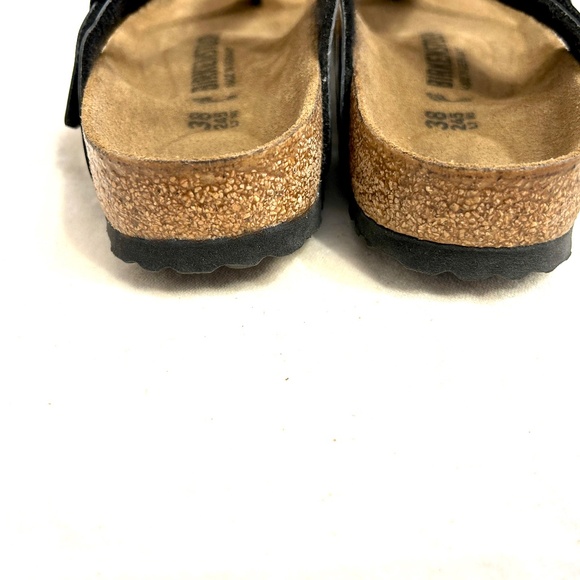 🌻😎 Birkenstock Gizeh Black Size 38/7-7.5 - Picture 4 of 5